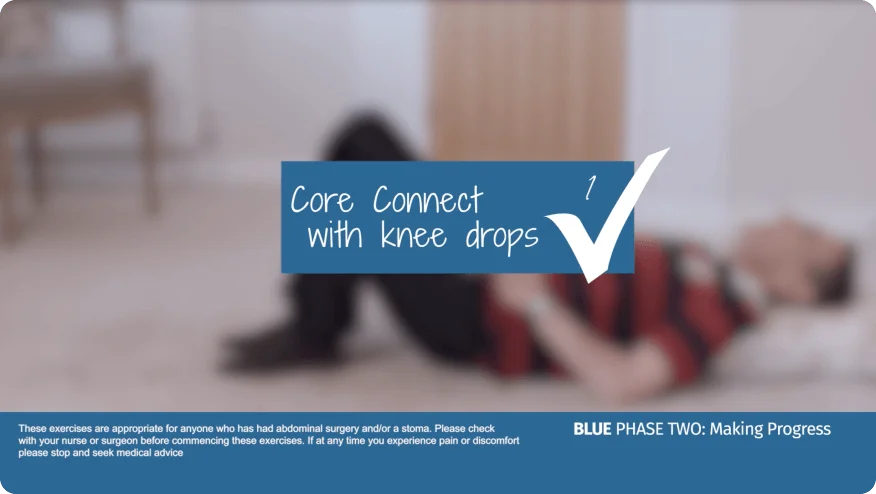 A video thumbnail of 'Blue Phase Two - Core Connect With Knee Drops'